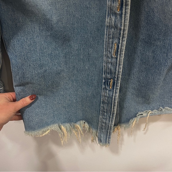 Retrofete Doreen Shirt Jacket Blue Denim size xs - Picture 7 of 14